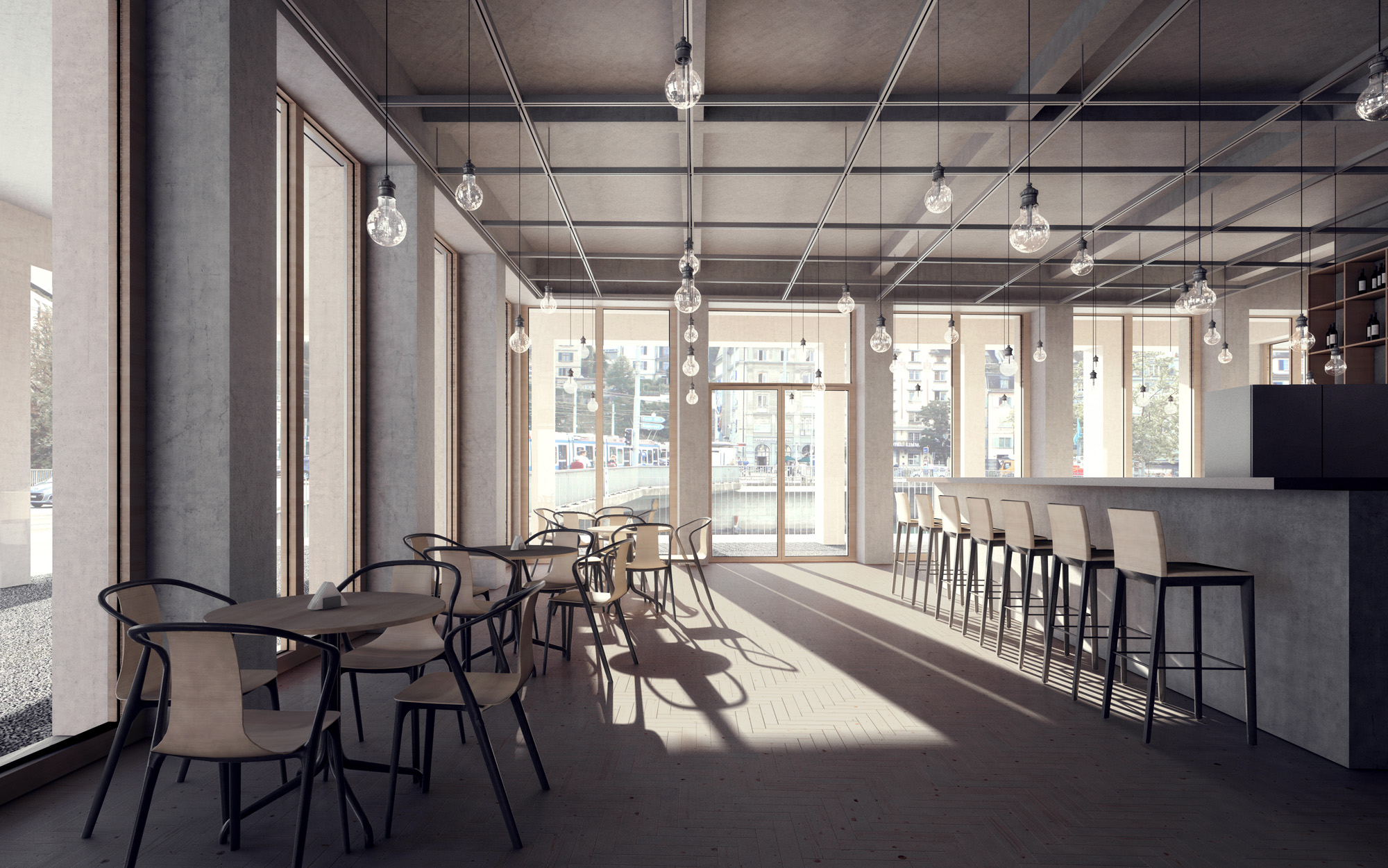 Anh Patrick Tran - ETH Wahlfacharbeit Restaurant/Bar an der Limmat - Zürich - 2016